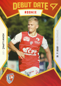 Adam Lupac Pardubice SportZoo FORTUNA:LIGA 2021/22 2. serie Debut Date Rookie /199 #DR15